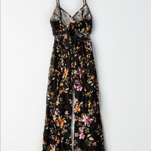 American Eagle Floral Jumpsuit